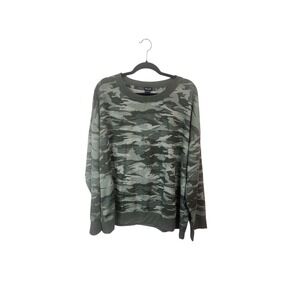Splendid Olive Camo Print Lounge Set 3X Pullover Sweatshirt and Joggers